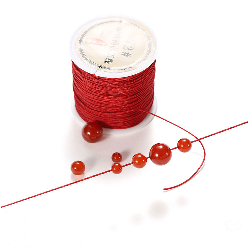 50M/roll 0.8mm Nylon Thread Co - Ribbon Wired Satin recension och pris