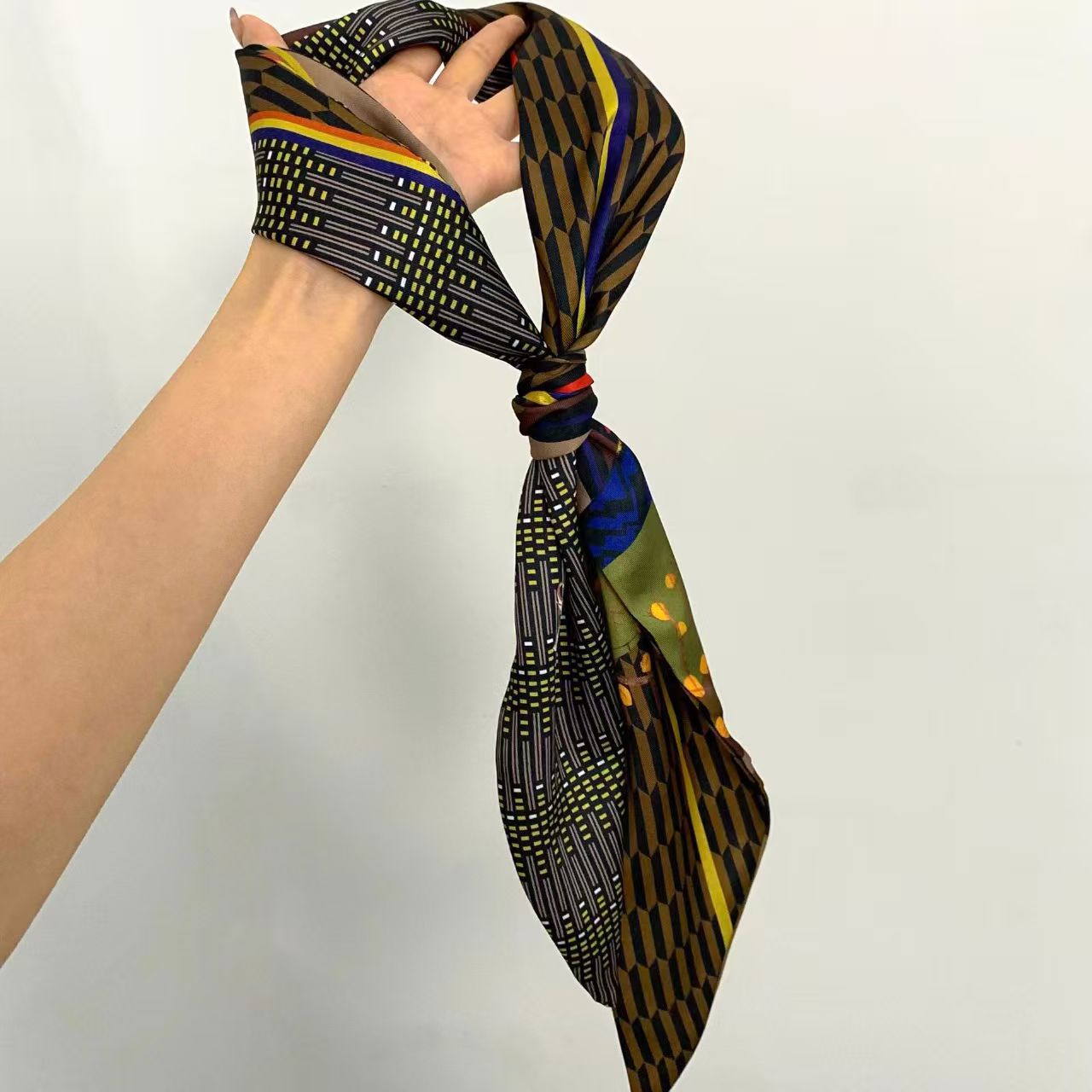 Luxury Print Long Hair Ribbon  - Ribbon Wired Satin recension och pris