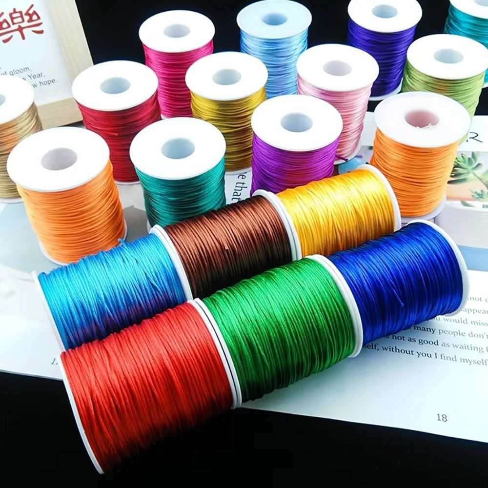 New 1.5mm Satin Cord 100M Soli - Ribbon Wired Satin recension och pris