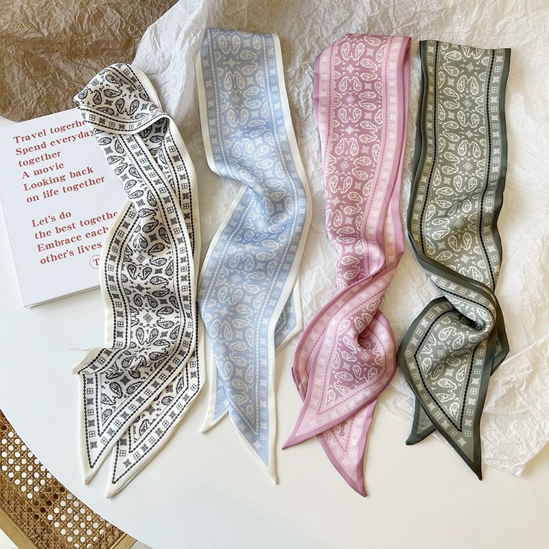 Set Series Silk Satin Scarf Wo - Ribbon Wired Satin recension och pris