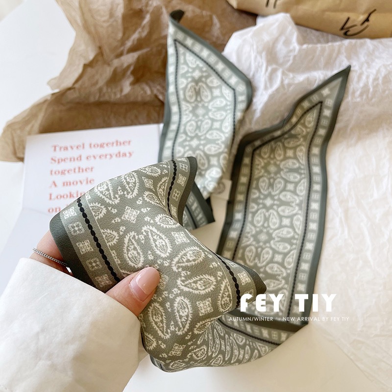 Set Series Silk Satin Scarf Wo - Ribbon Wired Satin recension och pris