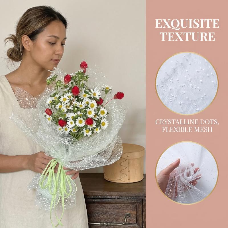 Snowflake Yarn Wrapping Mesh P - Florist Supply Paper recension och pris