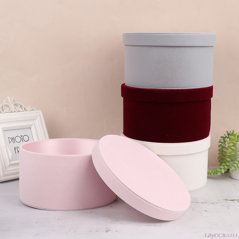 Velvet Round Flowers Box Gift  - Anda Florist Supply recension och pris