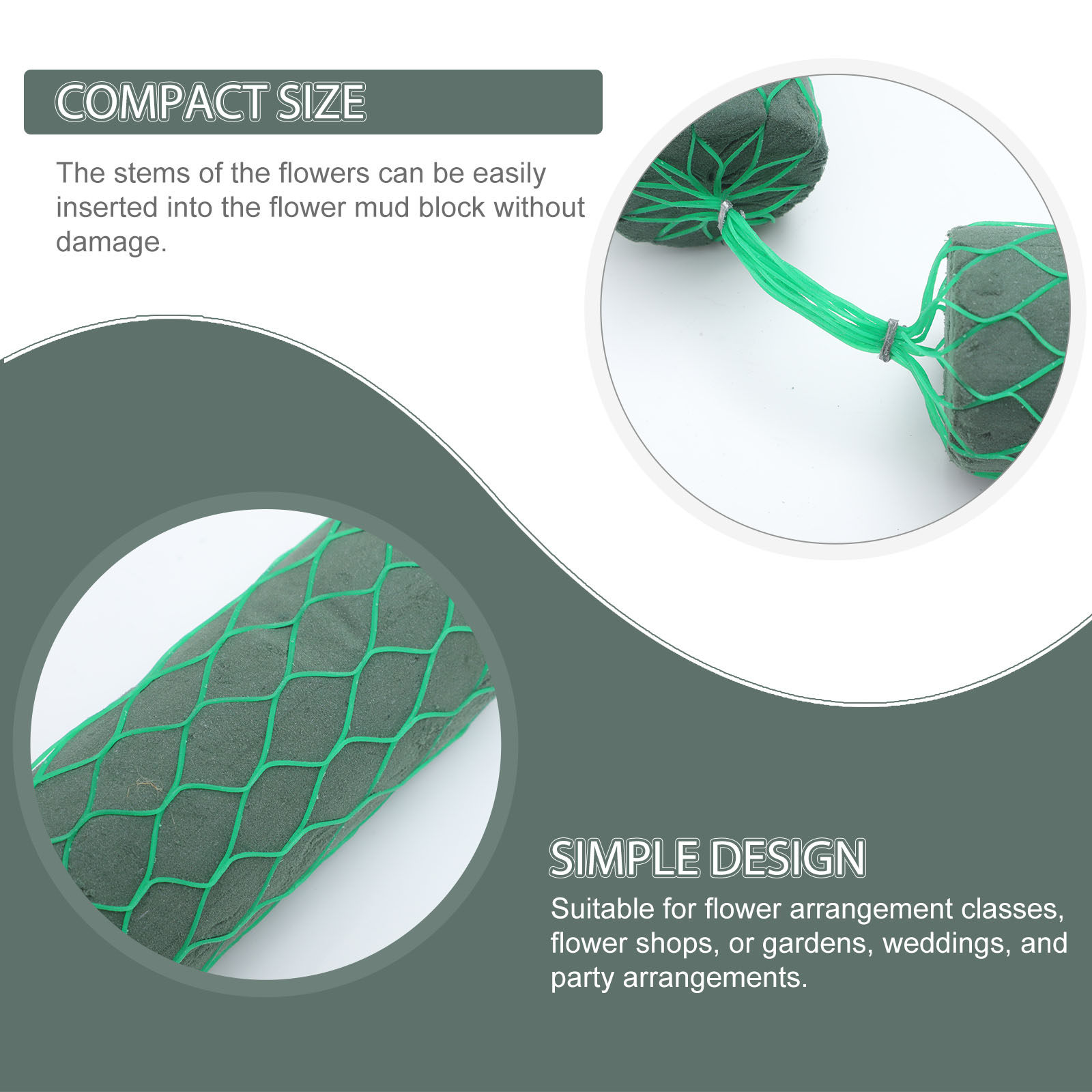 1Set Sausage Shape Floral Foam - Anda Florist Supply recension och pris