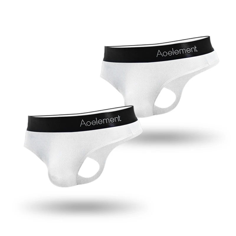 2PCS Men's low-waist solid-col - Ribbon Wired Satin recension och pris