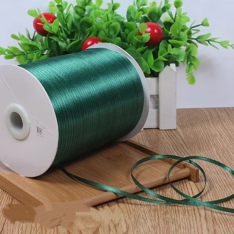(10 Meters/lot) 1/8'(3mm) Sing - Ribbon Wired Satin recension och pris