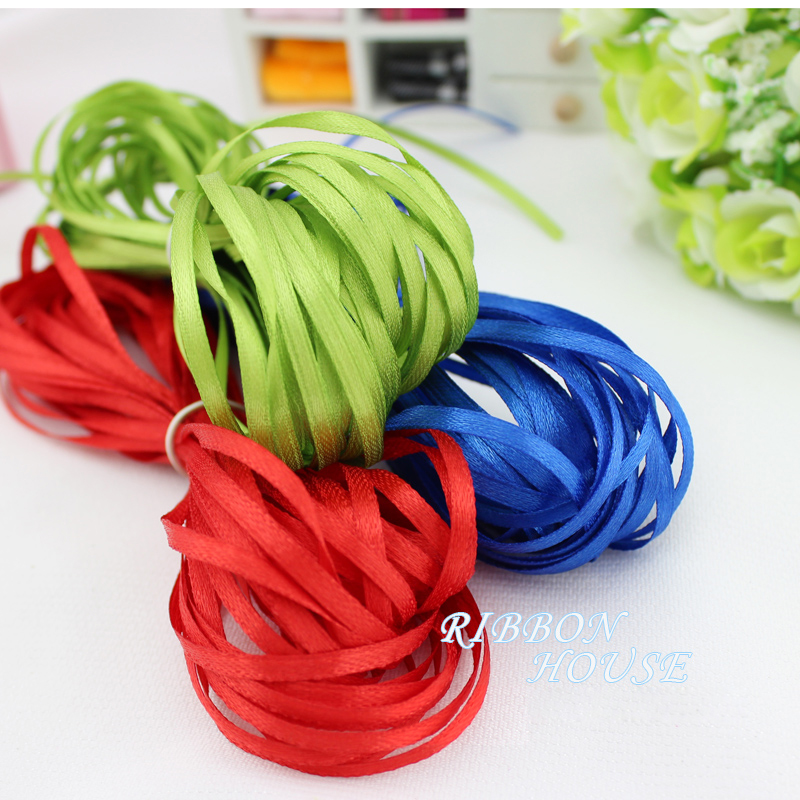(40 Meters/Lot) 1/8' (3mm) Sin - Ribbon Wired Satin recension och pris