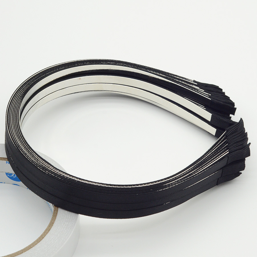 10PCS 5mm Black Satin Ribbon C - Ribbon Wired Satin recension och pris