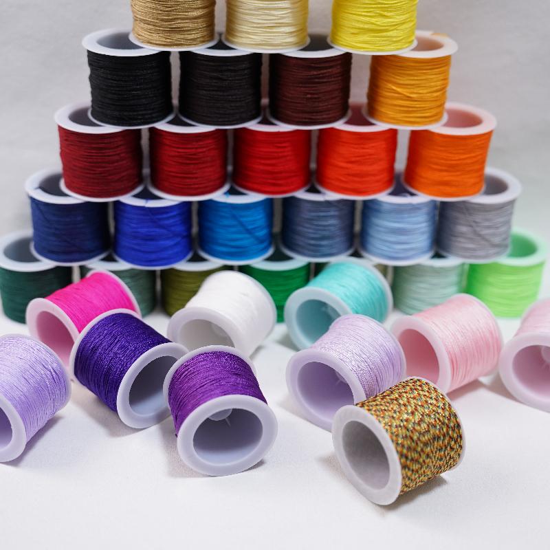 New 50M 0.8mm Crafts Nylon Cor - Ribbon Wired Satin recension och pris