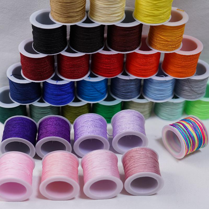New 50M 0.8mm Crafts Nylon Cor - Ribbon Wired Satin recension och pris
